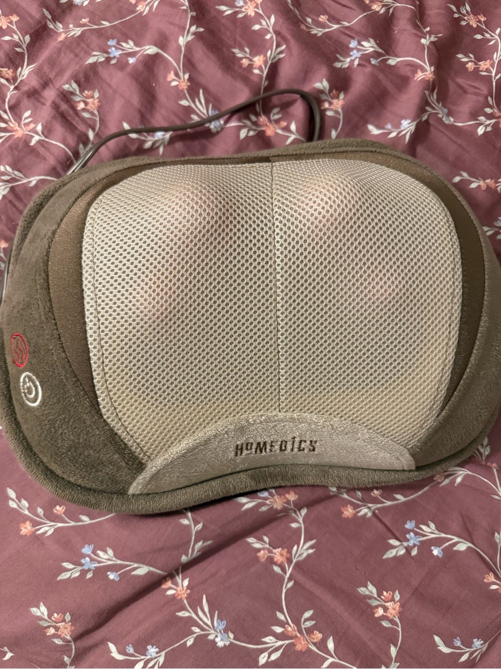 Homedics Brown and Beige Shiatsu Massage Cushion